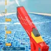 Sand Play Water Fun Shark Pistola ad acqua elettrica Pistole ad acqua ad alta pressione automatiche di grandi dimensioni per bambini Piscina all'aperto per feste in spiaggia Bambini Giocattoli per adulti 230721