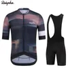 Cykeltröja sätter Raphaful Cycling Jersey Set Summer Men Cycling Wear Mountain Bike Clothy Cykelkläder Cykel Cykelkläder Cykeldräkt 230720