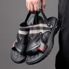 남자의 Qmaigie Sandals 브랜드 디자이너 여름 통기성 에어 쿠션 편안한 비 슬립 비치 신발 샌들 디그 니너 cuhioned 신발