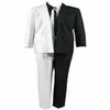 Batman Two-Face Harvey Dent Cosplay Costume Tie Jacket Black White Suit Outfit276u