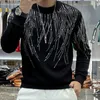 Men's T-Shirts Men's Long Sleeve Pullover Casual T Shirt Men Streetwear Hip Hop Punk Goic Tshirt Stage Tees Shirt Long Sleeve Silver J230721