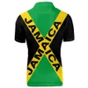 Polo da uomo Giamaica gioventù fai da te su misura nome numero marmellata Polo nazione bandiera giamaicano country college stampa po 0 abbigliamento 230720