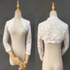 High Quality Lace Wedding Bridal Jackets Bolero 3 4 Long Sleeves Wrap For Wedding Dress Gowns Plus size247V