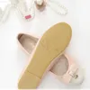 Dress Shoes Patchwork Leather Flats Shoes For Women 2023 Bow Crystal Love Heart Ballerine Round Toe Cute Beige Soft Sole Slip-On Pinkish 40 L230721