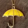 hanger kettingen klassieke film ketting hoe ik je moeder heb ontmoet gele paraplu charme choker voor vrouwen sieraden cadeau groothandel