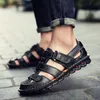 High Quality Classic Cowhide Summer Outdoor Handmade Sandals Fashion and Comfortable Men s Beach Leather Shoes Size Shoe