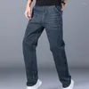 Jeans pour hommes hommes classique Denim Jean Business doux noir Biker Masculino salopette hommes pantalons mode