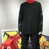 Ow mens mohair tröja ull tröjor designer långärmad t shirt män kvinnor svart och vit tröja rund nacke hoodie pullover coat usa s-xl