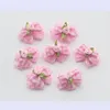 Dog Apparel 100PC Lot Cat Hair Bows Small Accessories Pink Flowers Grooming Rubber Bands2603