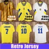 Fani TOPS TEES 1994 Szwecja Larsson Mens Mens piłka nożna drużyna narodowa Retro Dahlin Brolin Ingesson Home Yellow Away Białe koszule dla dorosłych mundury T230720