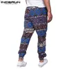 Herrbyxor Nya byxor 2019 Hiphop Beach Hawaiian Mens Pants Harem Baggy Löst fitness Sweatpants Elast midja Casual Wide Leg Dance Y19060601 Z230721