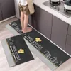 Tapis anti-dérapant imprimé tapis de cuisine mode Simple style nordique tapis de sol maison tenir longue bande tapis de porte moderne décor à la maison R230720