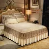 Bed Skirt 3 Pcs Bedding Set Luxury Soft Bed Spreads Heightened Bed Skirt Adjustable Linen Sheets Queen King Size Cover with Pillowcases 230720