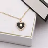 20 Style Luxury Designer Necklace Pendant Necklaces Designers Diamond Heart Gold Plated Stainless Steel Letter For Women Wedding Jewelry no box