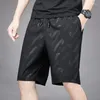 Short Homme Été Glace Soie Séchage Rapide Mince Respirant Élastique Quatre Faces Grande Taille Tendance Climatisation