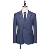 Herrdräkter dybzacq dubbelbröst kostym coat casual storlek 6xl Business Groom's Wedding Dress Support Man's Club 5xl XL