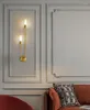 Wall Lamp Modern Led Copper Lights Bedroom Bedside Kitchen Living Room Background Corridor Gold Sconce Indoor Lighting