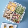 Assiettes divisées Poiglet de service Party Salad Fruit avec couvercle Plaque de sucre récipient