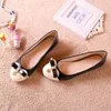 Dress Shoes Patchwork Leather Flats Shoes For Women 2023 Bow Crystal Love Heart Ballerine Round Toe Cute Beige Soft Sole Slip-On Pinkish 40 L230721