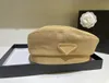 Berets Designer Berets Marke Designer Frühling Sommer Caps Frauen Diamant Brief Fleck Sboy Cap Baker Boy Hut Gewebte Stroh Baskenmütze Khaki