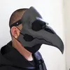 Funny Plague Doctor Plague Crow Beak Mask Medieval Steampunk Bird Mask Long Nose Retro Cosplay Mask Party Carnival Halloween New