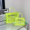 Moda legal Bolsa jocobs para compras Totes de luxo bolsa de compras bolsa de 2 tamanhos de plástico transparente Bolsa de ombro de praia Bolsas de grife femininas masculinas bolsas transversais de viagem