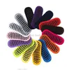 Высококачественные оптовые воздухопроницаемые унисекс пилатесы Grip Носка против скольжения без скольжения силиконовые точки батутные носки Дети спортивные прыжки в сокс домашние полы носки