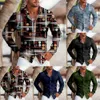 Men's Casual Shirts Brand New Mens Shirts Dress Shirts Vintage Baroque Button Down Casual Long Sleeve Muscle M~2XL Plus Size Print L230721