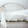 2017 New Wedding Veil 5m 길이 5m 길이 1 5m 와이드 컷 가장자리 신부 베일 1 층 흰색 빨간 아이보리 벨로스 드 노비 웨딩 액세서리 Voil1884