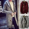 Men's Sweaters Men Sweater Non-pilling Coat Thick Grey Cardigan