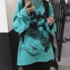 メンズTシャツハラジュクロングスリーブTシャツBLA GOICレトロレタープリントルーズファッションストリートウェアバギーヒップホップBF特大男性TシャツJ230721