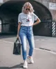 Women's Jeans Straight Women 2023 Fashion High Waist Retro Slim Streetwear Boyfriend Cigarette Washed Denim Pants For Girl With Zipper