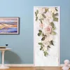 Wall Stickers Self Adhesive White Doors Wallpaper Entrance Door Waterproof Oilproof Removable Mural PVC Peel and Stick Home Decor 230720