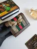 Luxurys designer plånböcker Mens kvinnor Ophidia Cion Purses Fashionabla Marmont Short Card Holders Högkvalitativa dubbla bokstavskopplingar 155h