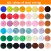 Craft Tools Fenrry 16 Colors Set Felting Wool Fibre Felt Fabric Felt Craft Toys Felting Wool Handmade DIY Felting Craft Materials Package 230721