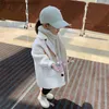 Jackets Girl Jacket Kids Autumn Winter Clothes Children Long For Baby Girls Outerwear Coat Toddlers 90~130 Solid 211204 Z230721