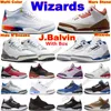 Js Balvin Multi Color Hide N Sneaks Basketball Chaussures Pour Hommes Femmes Wizards Archaeo Brown Napolitain Mars Stone Barely Grape White Cement Reimagined UNC Sneakers