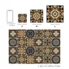 Adesivos de parede 24 pçs adesivo cinza marroquino arte vintage à prova d'água vinil descascar e colar azulejo decoração de casa cozinha banheiro decalque faça você mesmo 230720