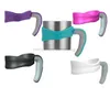 Ny design bärbar 30 ounce rostfritt stål kopp hanterar bärbart plasthand grepp nonslip mugghållare för vakuum kaffekoppar