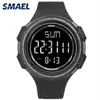 Titta på män mekaniska automatiska Smael Military Watches S Shock Resistant Relogio Masculino 1618 Digital armbandsur Waterproof334V