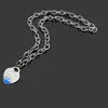 Luxuries Chunky chaîne vert émail coeur colliers Or Argent Marque Femmes Inoxydable pendentifs collier O T chaîne style2870