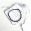 MG0153 New Design Natural Matte Lapis Lazuli Bracelet 4 mm Stone Beads Bracelet Mini Gemstone Energy Jewelry254s