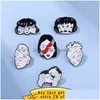 Pins Broches Movie Girl Emaille Pin Orgel Hart Badge Broche Verdeeldheid Gezicht Custom Tomie Revers Sieraden Vriend Gift Punk Accessoires Dhfnp