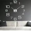 Wanduhren Modernes Design Große Uhr 3D DIY Quarz Mode Uhren Acryl Spiegel Aufkleber Wohnzimmer Wohnkultur Horloge 230721