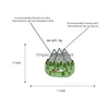 Szpilki broszki szpilki emaliowane na zewnątrz Tree Tree Mountain Forest Las Raźble Biżuteria dla mężczyzn Kobiety Dzieci upuszcza dostawa dhjtz