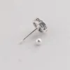 Ohrstecker 925 Sterling Silber Backlack Runde Frauen Punk Vintage Party Hochzeit Schmuck Für Mädchen