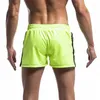 Shorts pour hommes hommes décontracté en cuir PU séchage rapide maillots de bain poche sport salle de sport lâche course troncs planche de natation surf