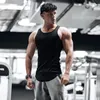 Męskie topy zbiornikowe Mężczyźni fitness Tank Top Men Men Fitness Sleve Bez rękawów Mężczyzna czarna oddychająca kamizelka sportowa Podwórza Gymy Bieglarz 230721