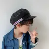 Caps Hats Children Winter Leather Baseball Cap Spring Autumn Boys Girls Toddler Kids Fashion Sun Hats Baby Photography Props Accessories X0721