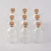 45ml Transparency Glass Bottle With Corks For Wedding Holiday Decoration Christmas Jars Gifts Cute bottle Corks Cap 12pcs246t